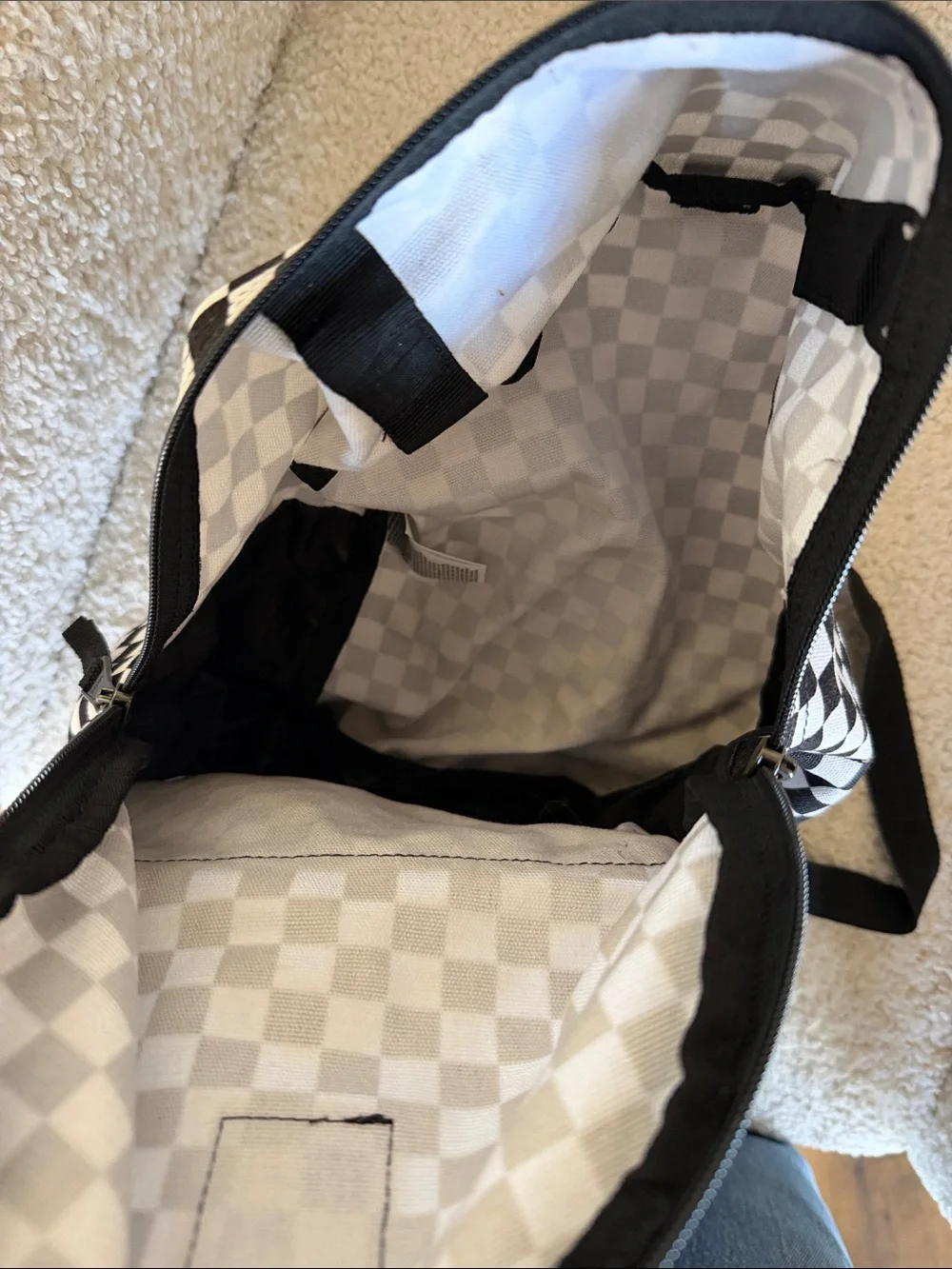 Vans Black & White Checkerboard Backpack